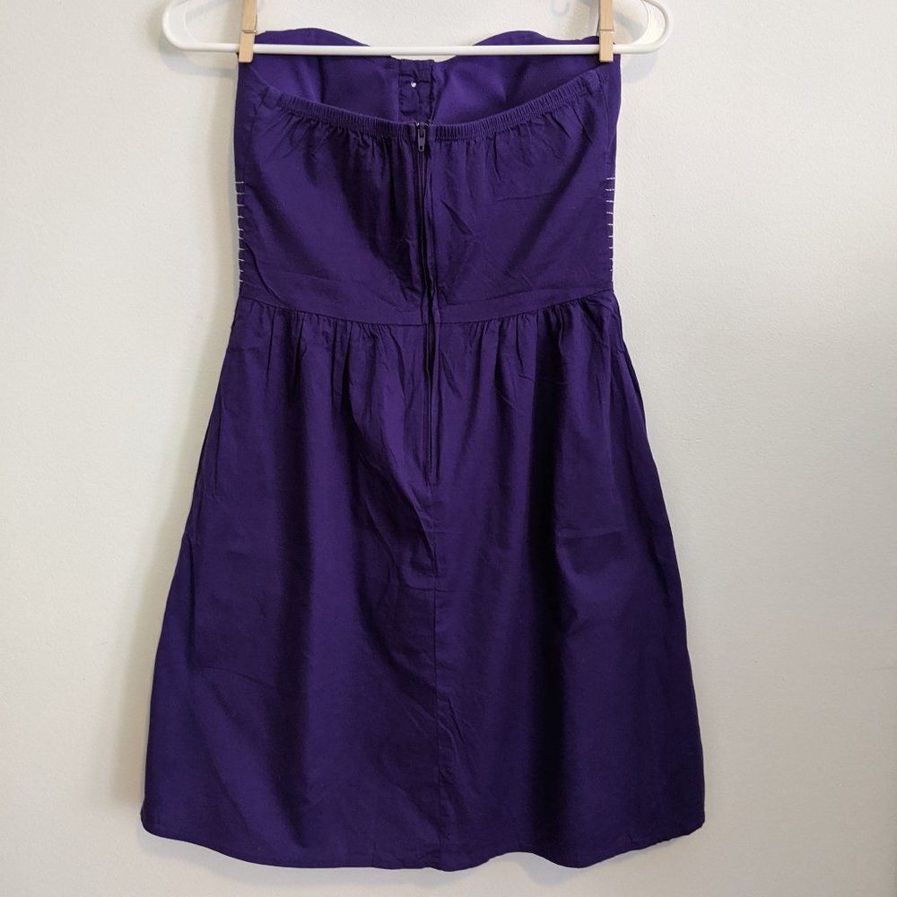 LAST CHANCE Purple Ruby Rox Button Halter Dress - Picture 2 of 5